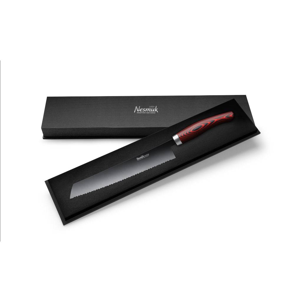 Nesmuk Janus Brotmesser Micarta red case