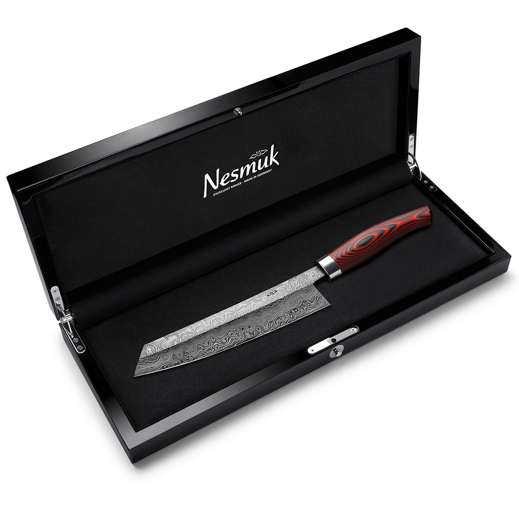 Nesmuk Exklusiv Kochmesser C100 Micarta Red case