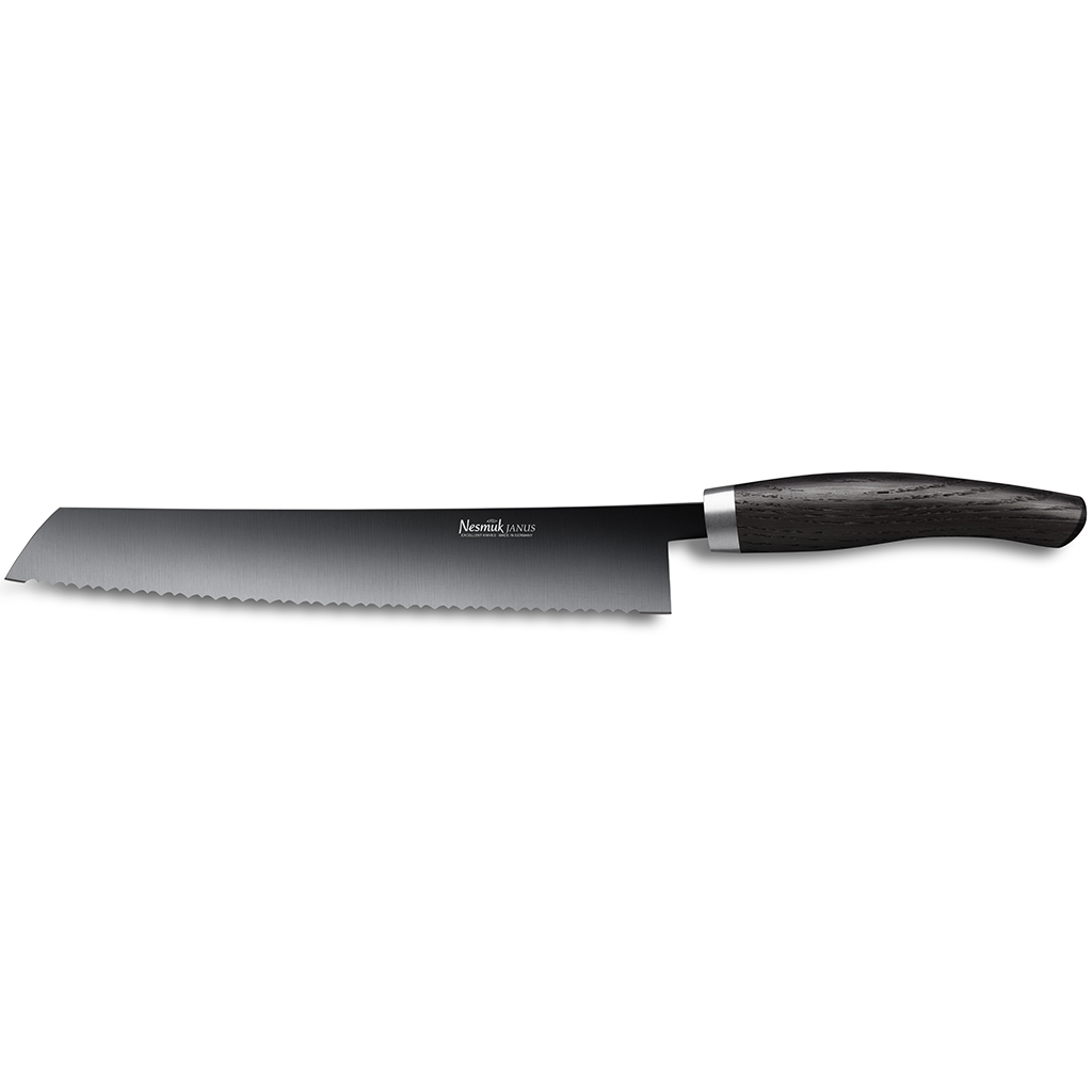 Nesmuk Janus bread knife boak oak