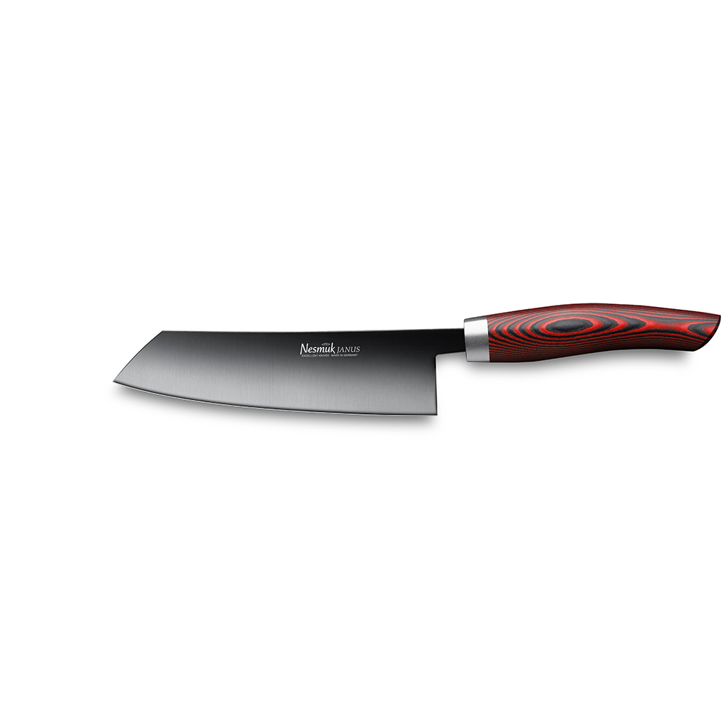 Nesmuk Janus chefs knife 140 micarta red