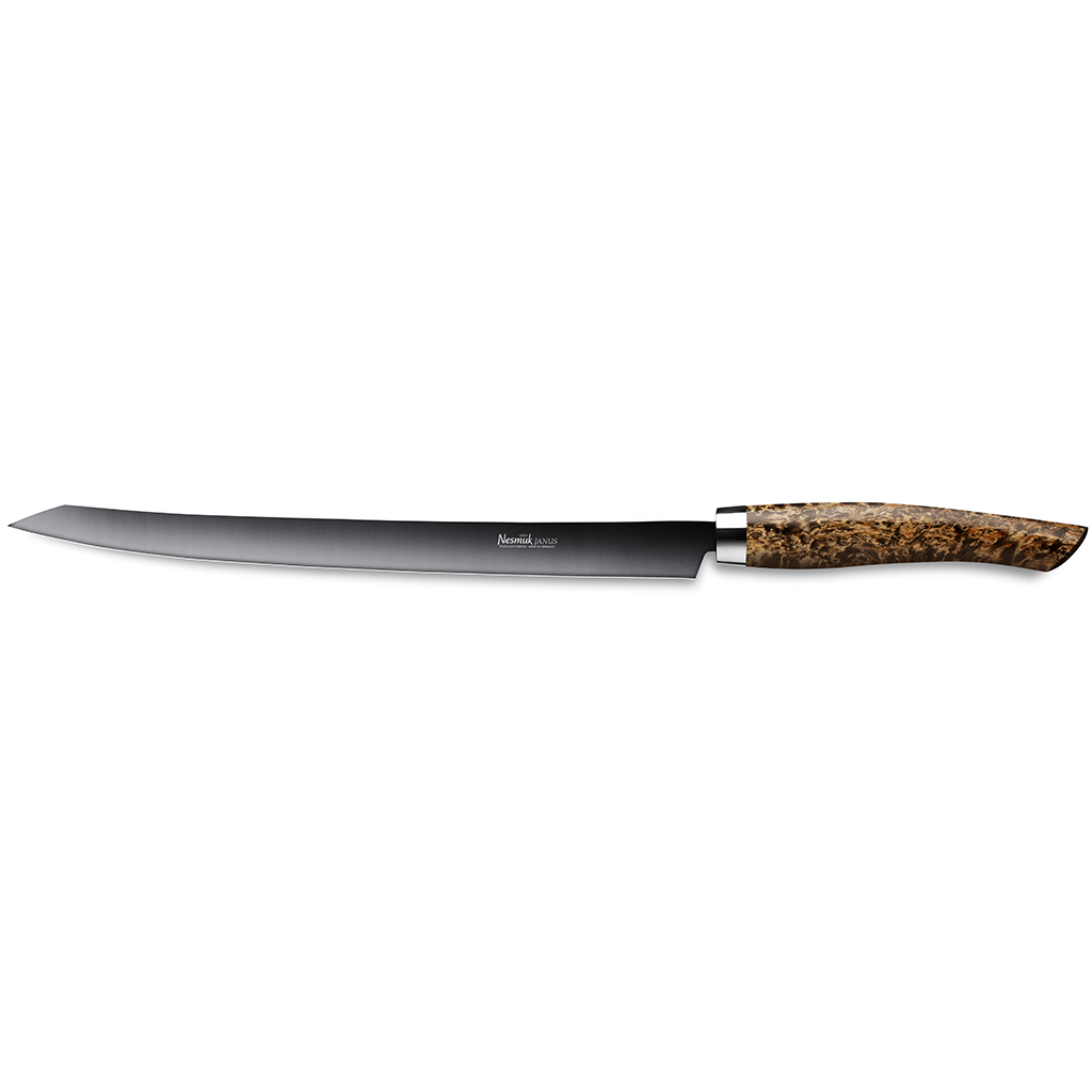 Nesmuk Janus Slicer 260 karelian birch burl