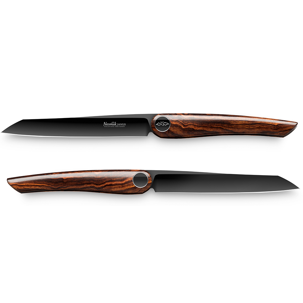 Nesmuk Janus Steak knives desert iron wood