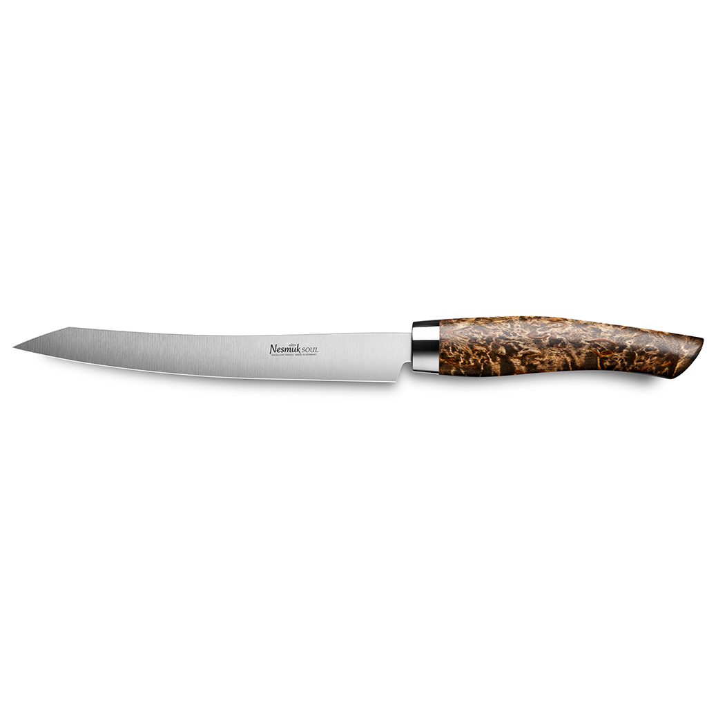 Nesmuk Soul Slicer 160 Karelian birch burl