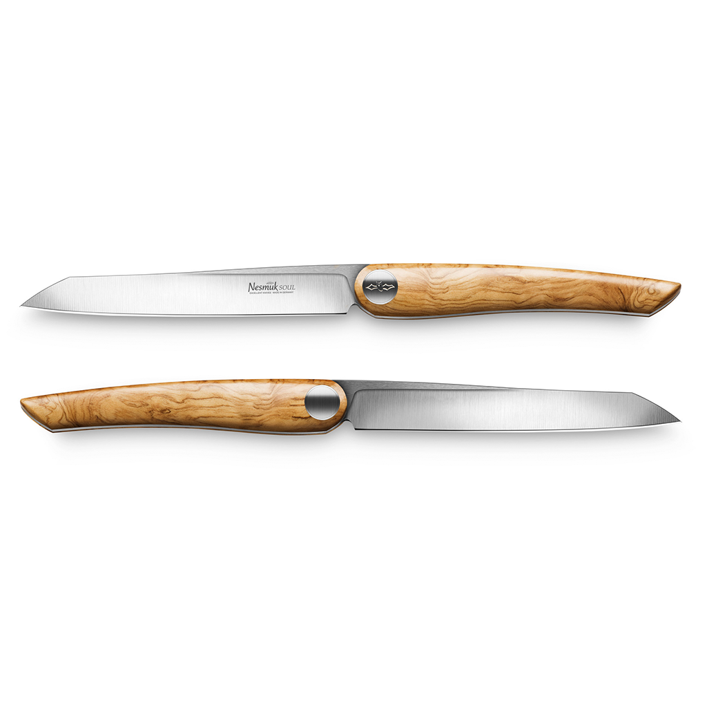 Nesmuk Soul Steak knife olive wood