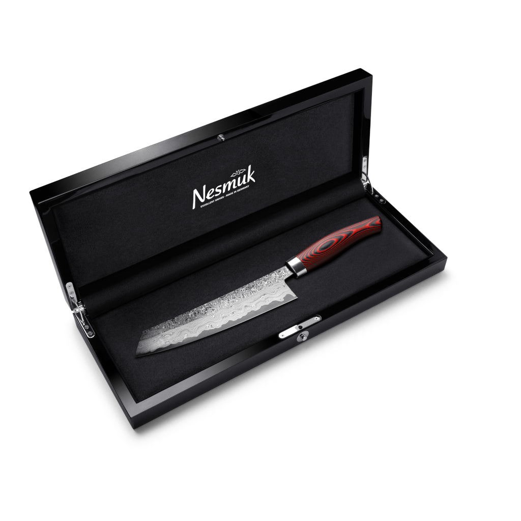 Nesmuk Exklusiv C150 chef´s knife Micarta Red case