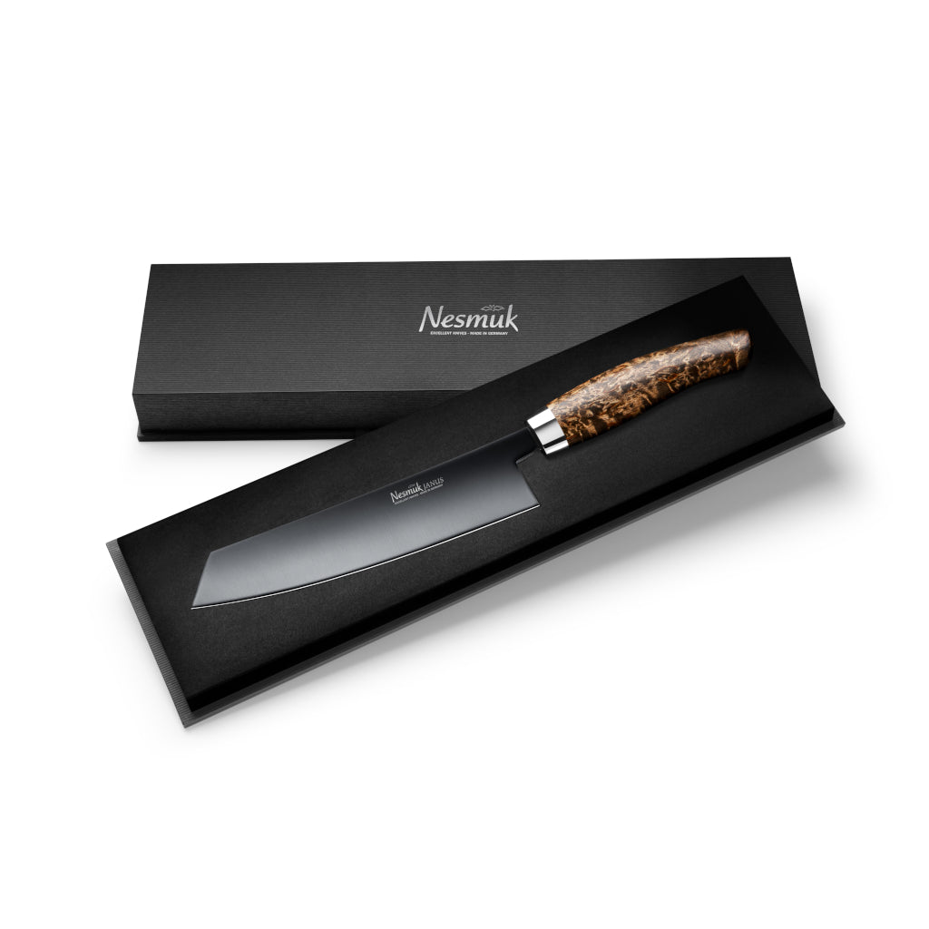 Nesmuk Janus Chef´s knife 180 karelian birch burl case