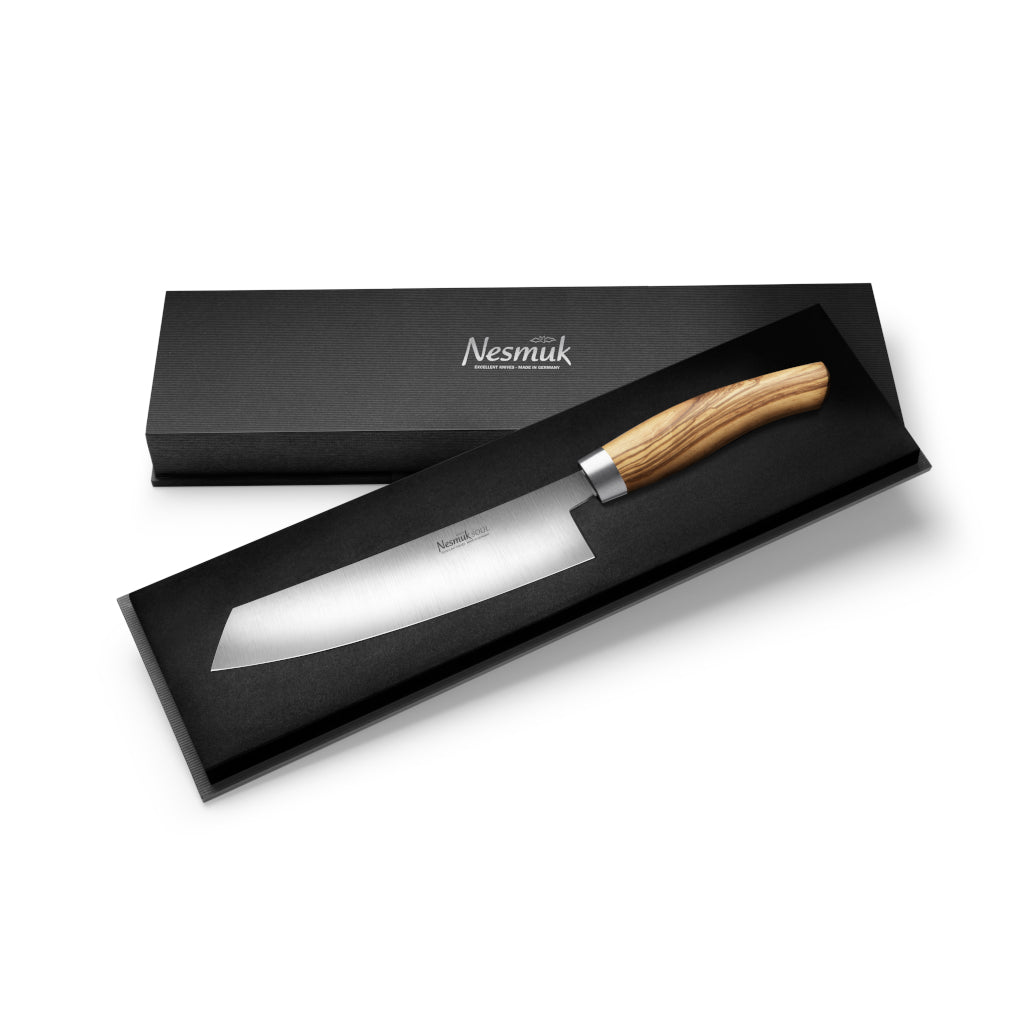 Soul Chefs Knife 180 Olive Wood case