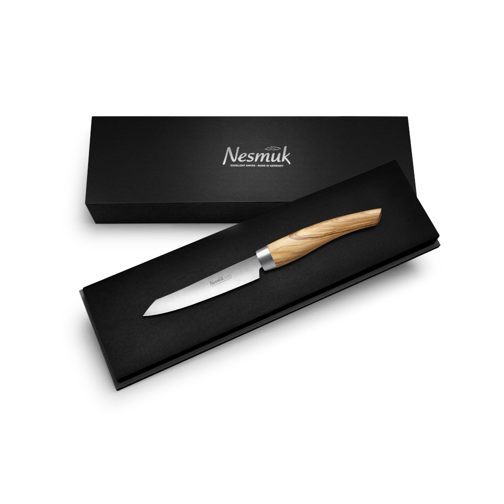 Nesmuk Soul Office knife olive wood case